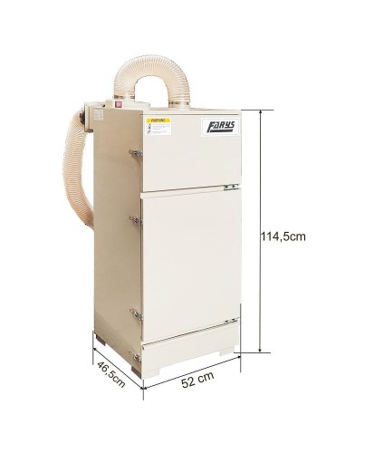 Odpylacz pochłaniacz wyciąg odciąg do piaskarki kabinowej Farys FR7043 b