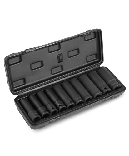 Nasadki udarowe długie 10-24 mm 10 szt. Farys FR2561