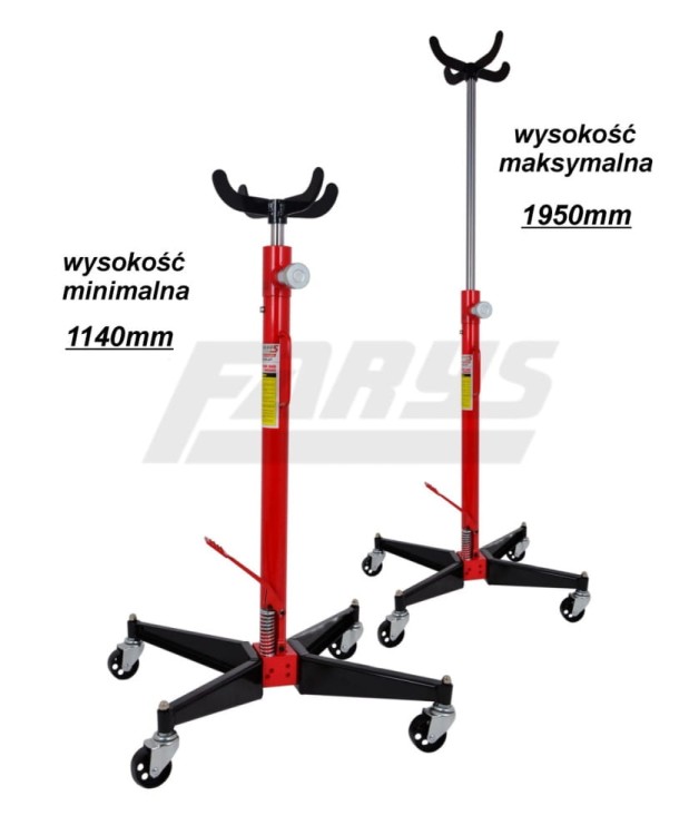 Podnośnik skrzyni biegów i silnika 0,5t + adapter FR5200+9020