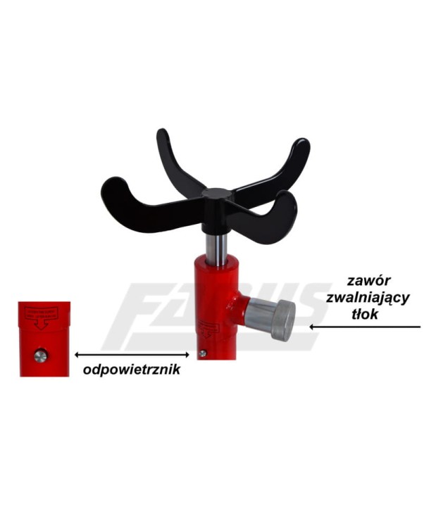 Podnośnik skrzyni biegów i silnika 0,5t + adapter FR5200+9020