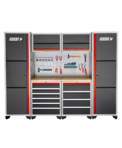 Zestaw meble warsztatowe na narzędzia regał szafka FR4070