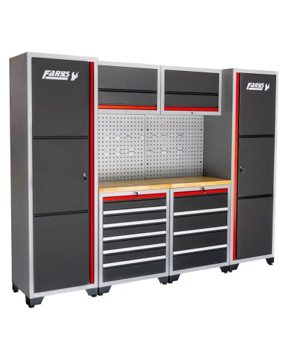 Zestaw meble warsztatowe na narzędzia regał szafka FR4070