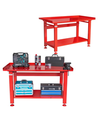 Stół warsztatowy roboczy metalowy blat FR4091