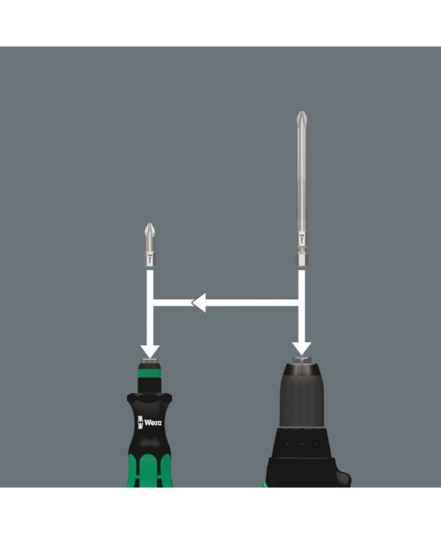 WERA wkrętak bity Ph Pz płaskie 7el.