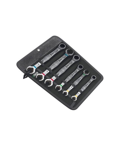 Zestaw kluczy płasko oczkowych z grzechotką Wera Joker (S2)