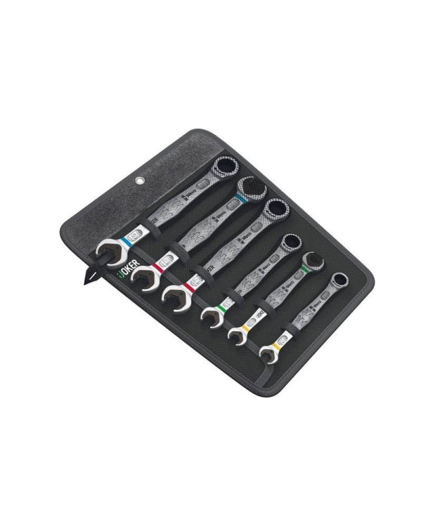 Zestaw kluczy płasko oczkowych z grzechotką Wera Joker (S2)