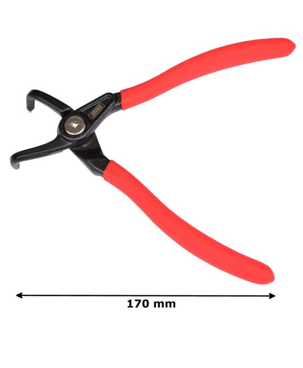 Szczypce do pierścieni segera 170 mm odgięte FR4628