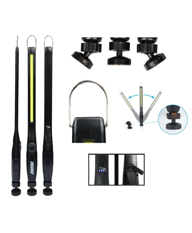 Latarka warsztatowa LED z regulacją 8W COB FR8063