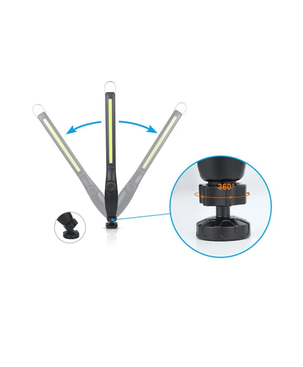 Latarka warsztatowa LED z regulacją 8W COB FR8063