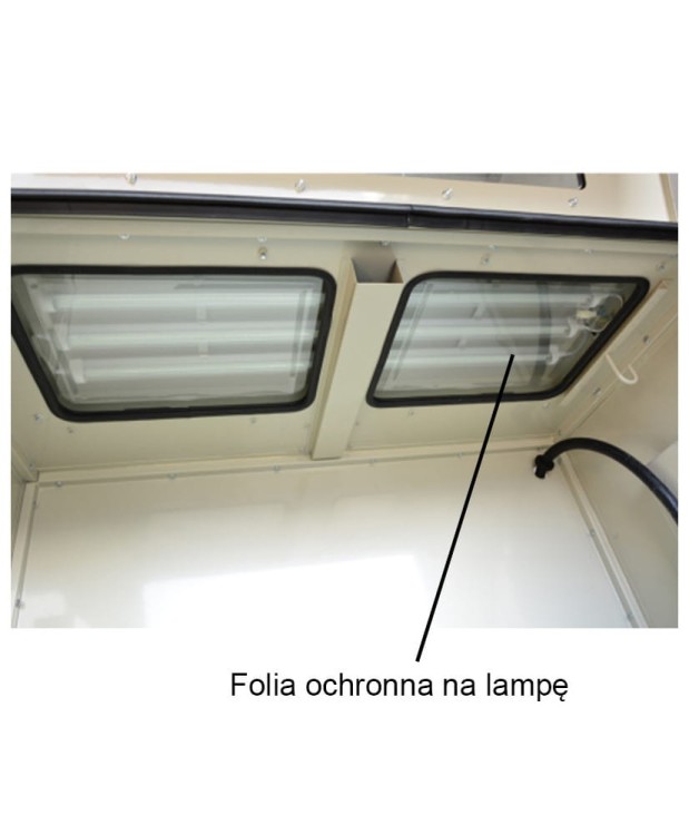 Folia ochronna 270x370mm do piaskarki 990L do śrutownicy na lampę FR7032