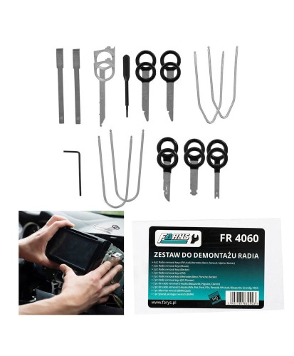 Zestaw kluczy klucze do demontażu radia 20el. FR4060