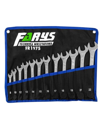 Zestaw kluczy płasko oczkowych 12sztuk 8-22mm FR1975