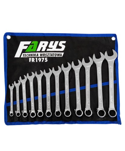 Zestaw kluczy płasko oczkowych 12sztuk 8-22mm FR1975