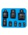 Zestaw redukcje udarowe 1/4,1/2, 3/4, 3/8,1cal 8el FR2345