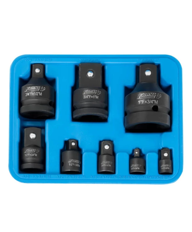 Zestaw redukcje udarowe 1/4,1/2, 3/4, 3/8,1cal 8el FR2345