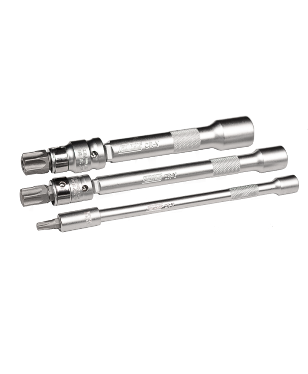 Zestaw przedłużek uchylnych długich 1/4" 3/8" 1/2"  FR2611