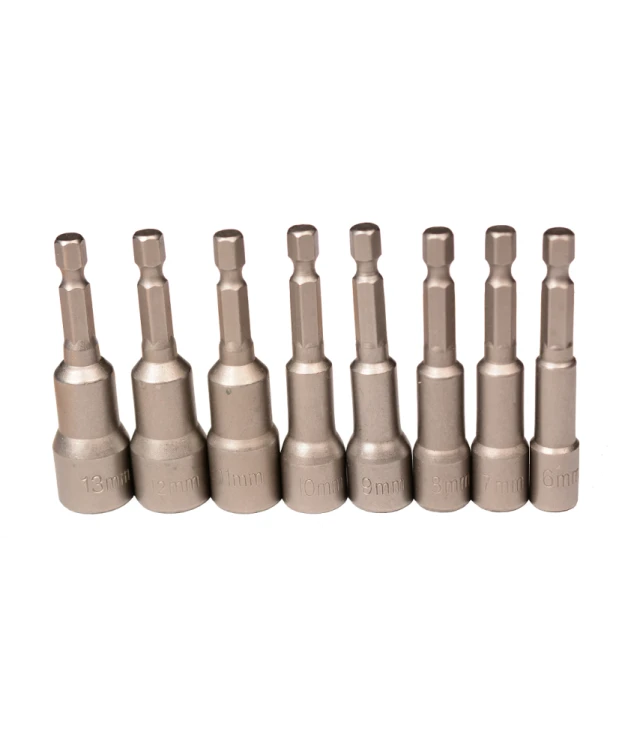 Zestaw nasadki magnetyczne na wkrętarkę 1/4" CrV FR2607