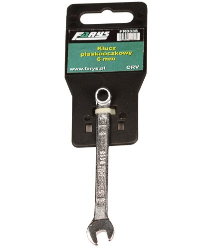 Klucz płasko-oczkowy 6MM FR0335