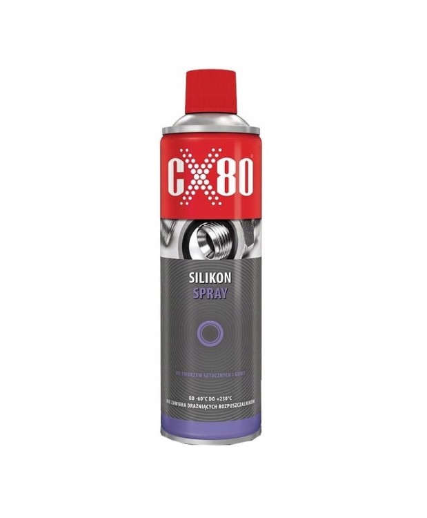 CX80 SILIKON W SPRAY do gumy wysoka lepkość 500ml  (31C) (S1)