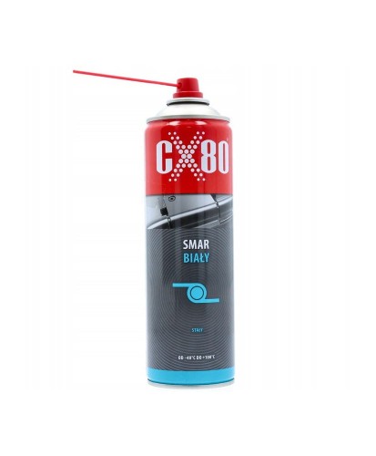 Cx80 Biały smar stały do zamków zawiasów nadwozi 500ml (31D)