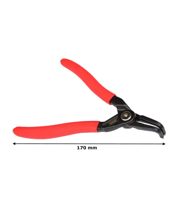 Szczypce do pierścienie segera 170MM odgięte FR4626