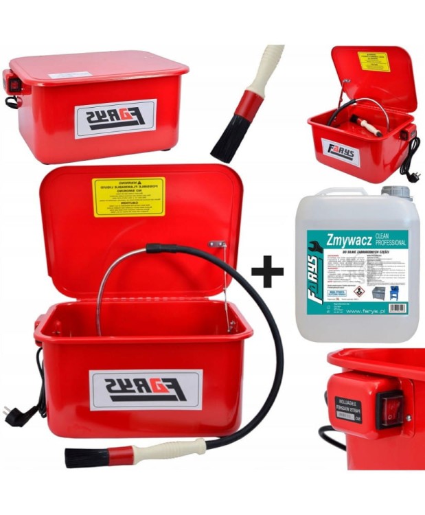 Myjka warsztatowa elektryczna 13L + Płyn FR8002