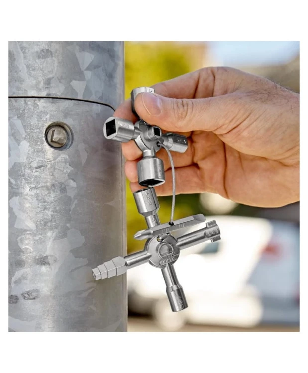 Klucze wielofunkcyjne do szaf sterowniczych KNIPEX TwinKey 001101  (S2)