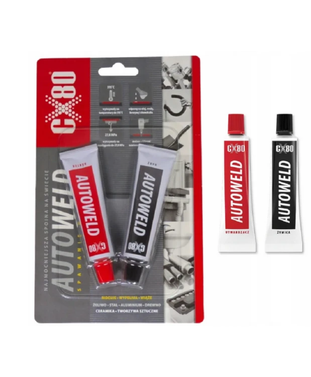 CX80 Klej AUTOWELD Spawanie na zimno 2x27g (31E)