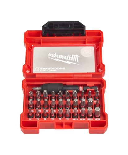 MILWAUKEE  Zestaw bitów udarowych bity + uchwyt 32szt