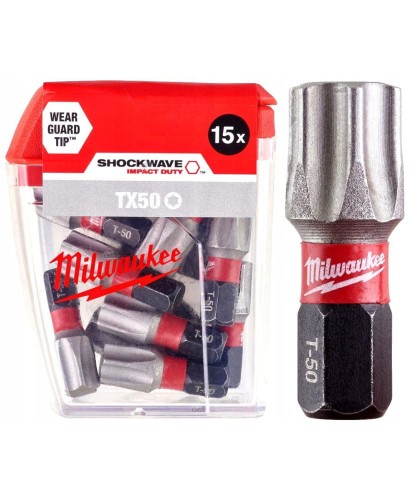 BIT BITY TORX T50 X 25MM SHOCKWAVE MILWAUKEE 1szt