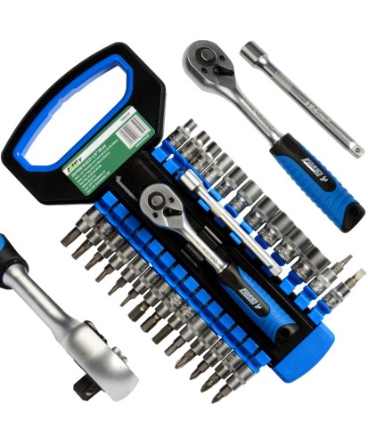 Zestaw nasadki torx bity imbus grzechotka 1/4 cala 28el FR2019