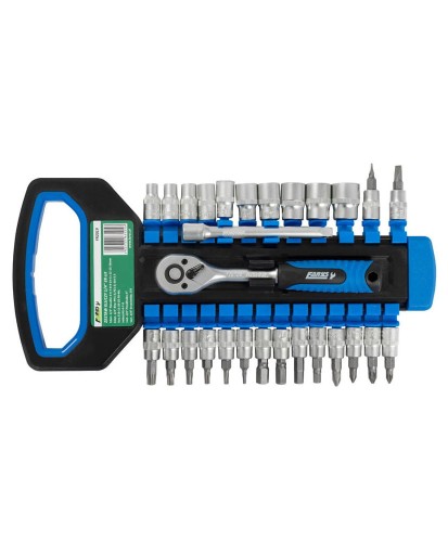 Zestaw nasadki torx bity imbus grzechotka 1/4 cala 28el FR2019