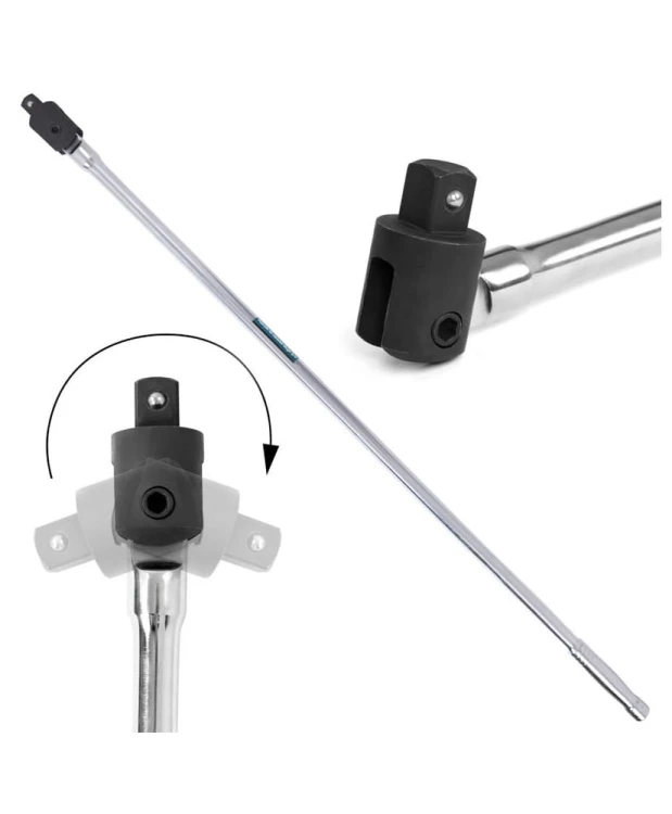 Pokrętło z przegubem łamane 3/4"długie 100cm FR2534