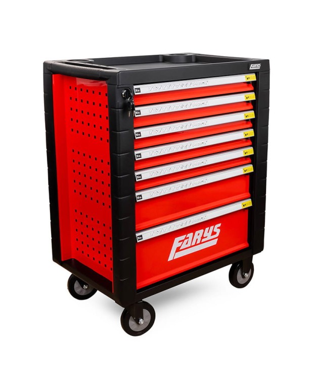 Szafka warsztatowa z półką na butelki czerwona FR4064.2