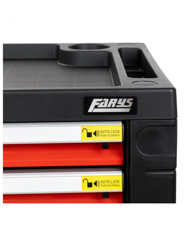 Szafka warsztatowa z półką na butelki czerwona FR4064.2