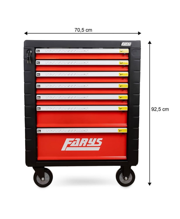 Szafka warsztatowa z półką na butelki czerwona FR4064.2