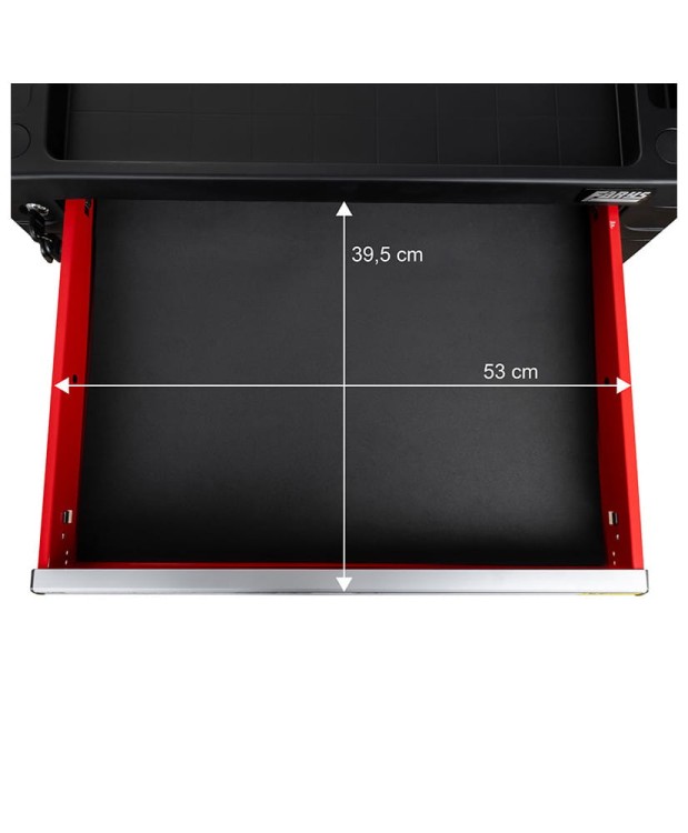 Szafka warsztatowa z półką na butelki czerwona FR4064.2