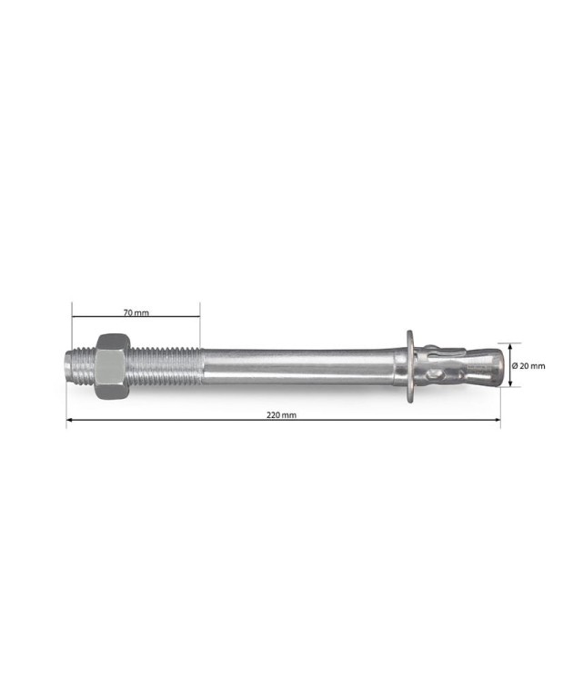 Kotwy 10 szt kotwa Ø20x220mm podnośnik dwukolumnowy Farys