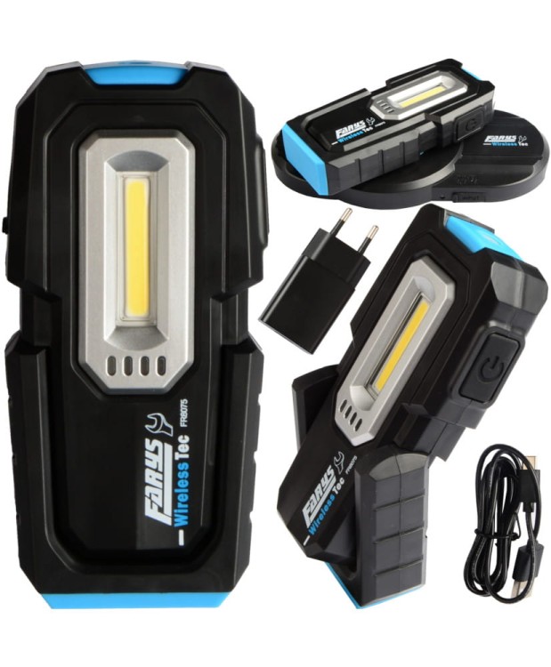 Latarka warsztatowa COB LED ze stacją ładującą FR8075