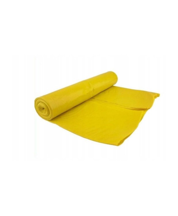 Worki worek na odpady śmieci żółty 675x1070mm  25szt 120L