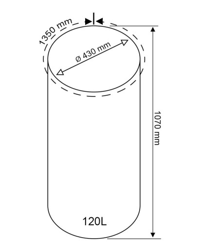 Worki worek na odpady śmieci żółty 675x1070mm  25szt 120L