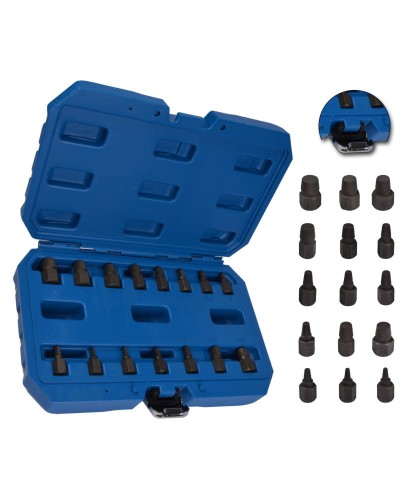 Wykrętaki do zerwanych urwanych śrub szpilek 15szt FR2415