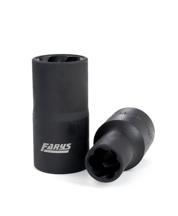 Wykrętaki nasadki do obrobionych śrub 1/2" - 16el. FR2402