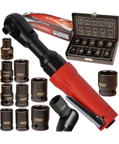 Grzechotka pneumatyczna 1/2" 122 Nm FR7125 w zestawie z nasadkami FR2565