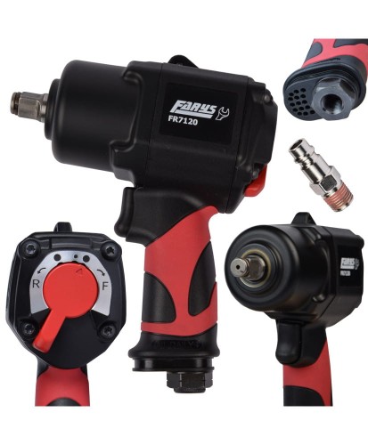 Klucz pneumatyczny udarowy 1/2" 1356Nm FR7120 Nasadki Gratis FR2560