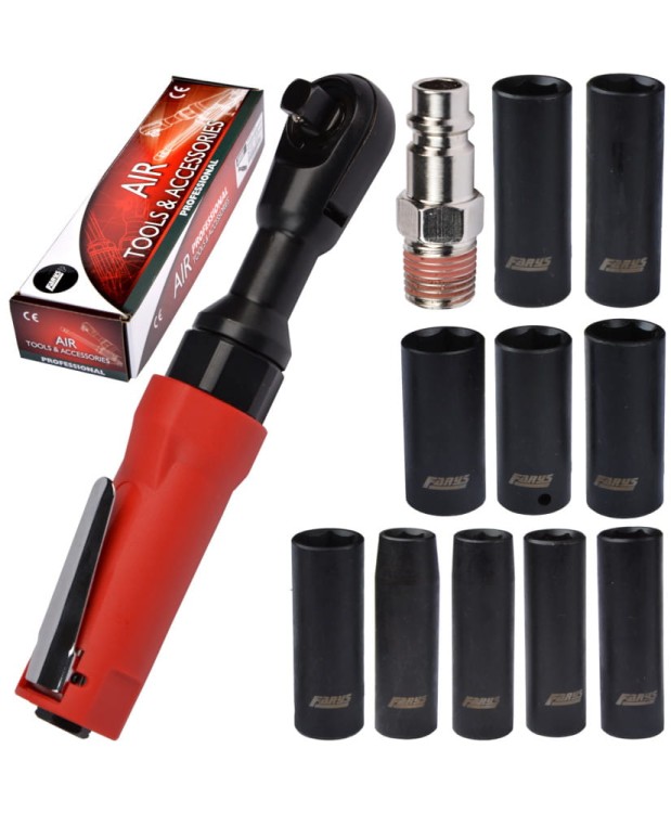 Grzechotka pneumatyczna 1/2" 122 Nm FR7125 Nasadki Gratis FR2560