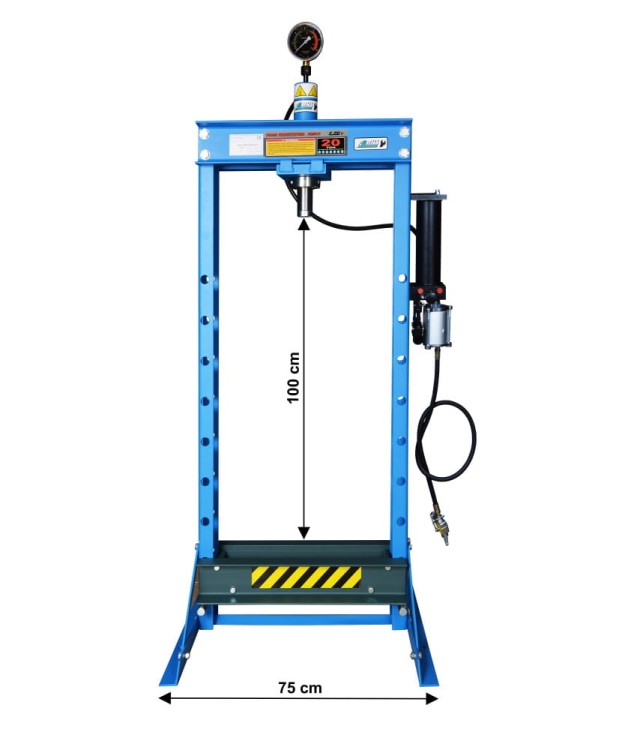 Prasa warsztatowa hydrauliczno pneumatyczna HP 20 ton FR5016 N