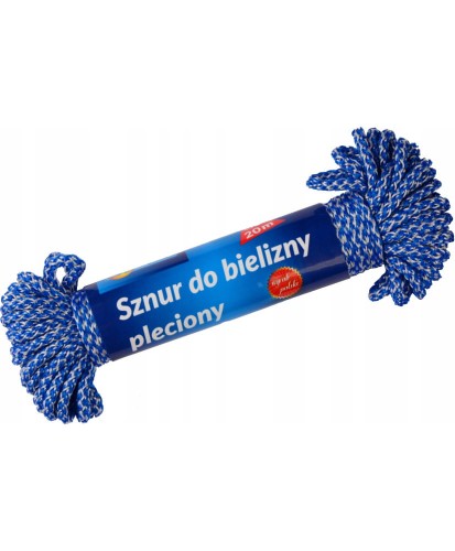 Sznur do bielizny pleciony 20m