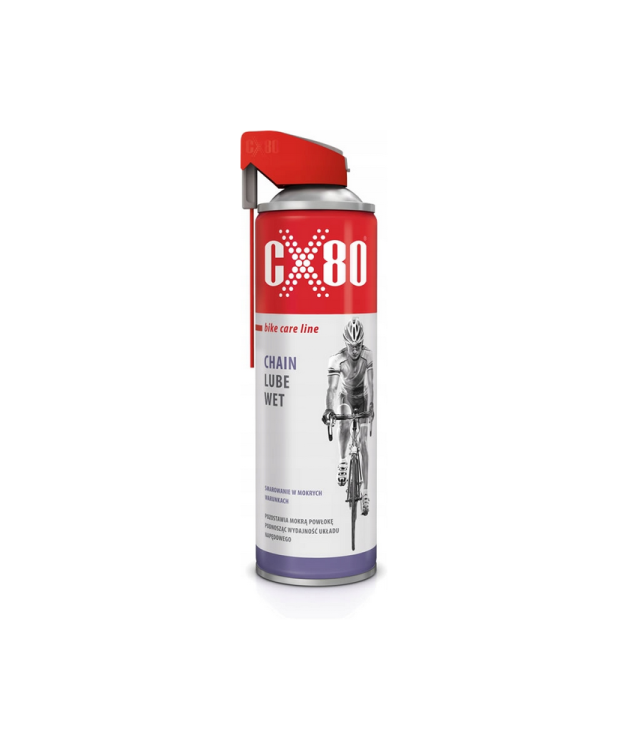 CX80 Mokry smar do łańcucha rowerowego CHAIN LUBE WET  500ml MTB (32C) (S1)