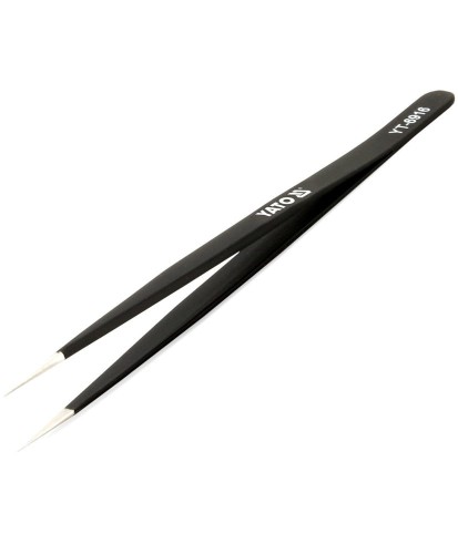 YATO Pęseta prosta powlekana ostre końcówki YT-6916 (S4)